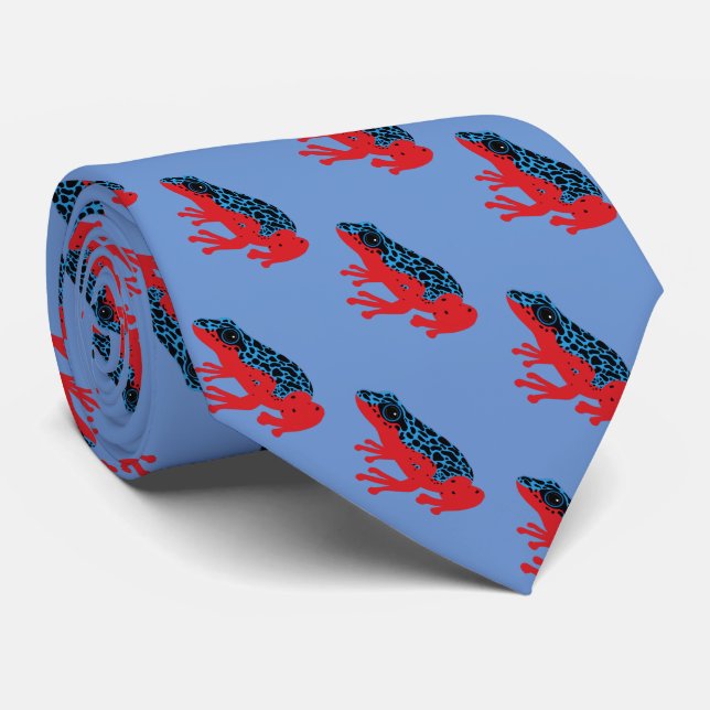 Poison Dart Frog Coffee Mug Tie (Rolled)