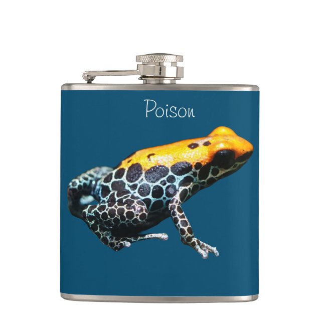Poison Dart Frog Hip Flask (Front)
