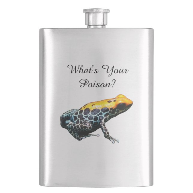 Poison Dart Frog Hip Flask (Front)