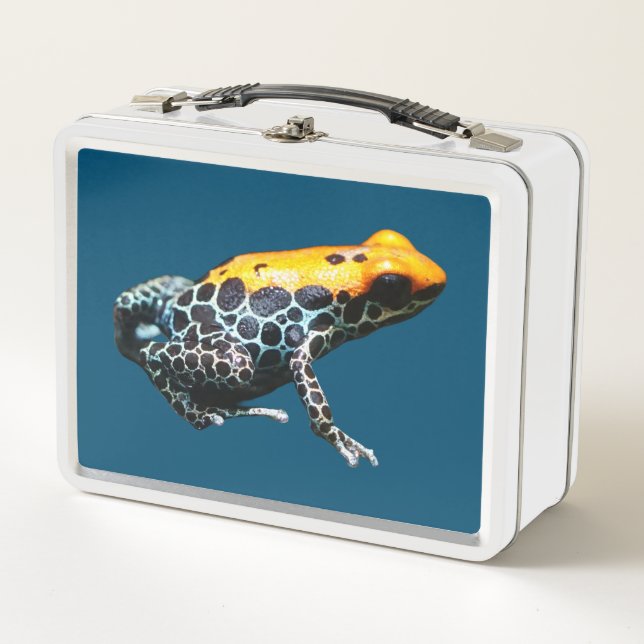 Poison Dart Frog Metal Lunch Box (Front)