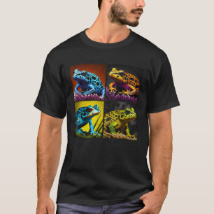Poison Dart Frog Pop Illustration Colorful Animal T-Shirt