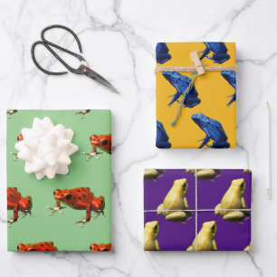 Poison Dart Frogs Wrapping Paper Sheets