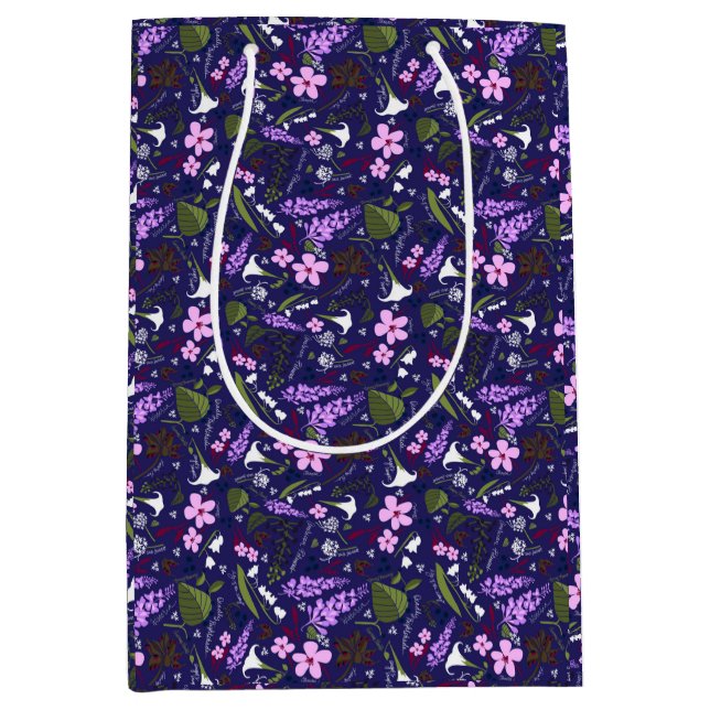Poison Garden | All the flowers  Medium Gift Bag (Front)