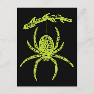 Poison Green Spider Postcard