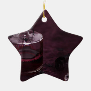 poison halloween ceramic ornament