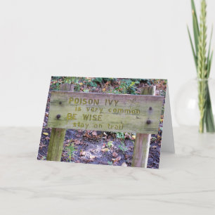 Poison Ivy - Blank Inside Greeting Card