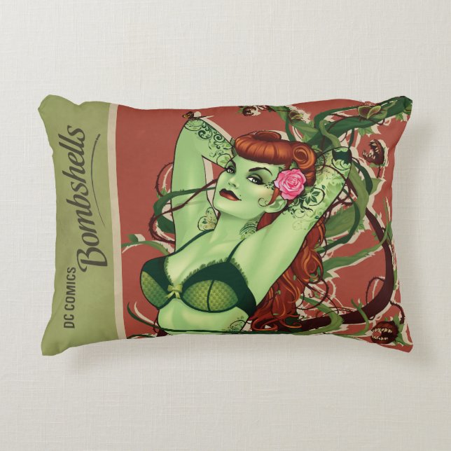 Poison Ivy Bombshell Accent Pillow (Front)
