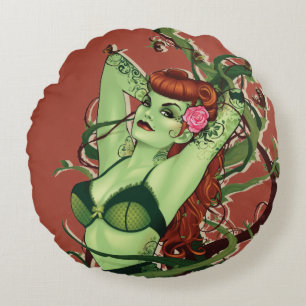 Poison Ivy Bombshell Round Pillow