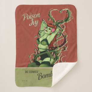 Poison Ivy Bombshell Sherpa Blanket
