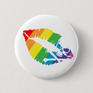 poison lips 2 inch round button