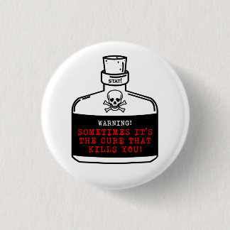 Poison logo 1 inch round button