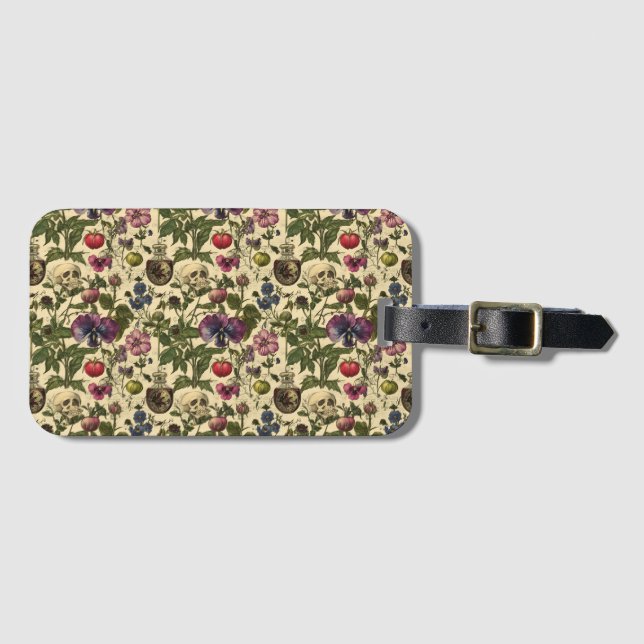 Poison Petals Luggage Tag (Front Horizontal)