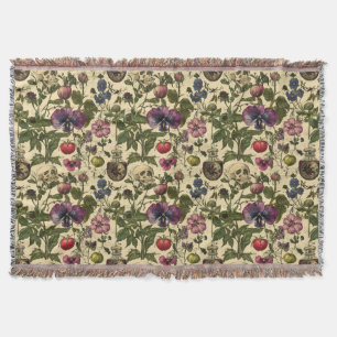 Poison Petals Throw Blanket