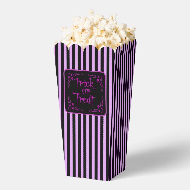 Poison Purple Trick or Treat  Favor Box (Popped)
