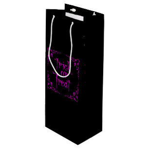 Poison Purple Trick or Treat Wine Gift Bag