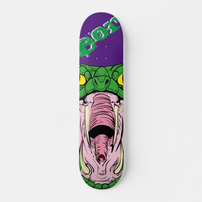 Poison Snake Skateboard Deck Design (Devant)