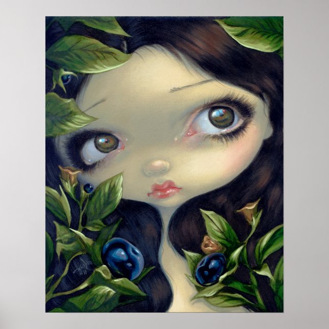 Poisonous Beauties 1 :  Belladonna ART PRINT fairy (Front)