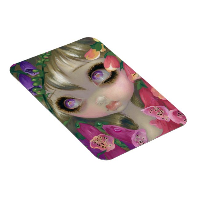 "Poisonous Beauties IX:  Foxgloves" Flex Magnet (Right Side)