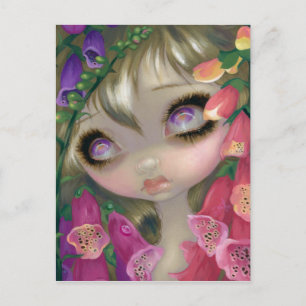 "Poisonous Beauties IX:  Foxgloves" Postcard