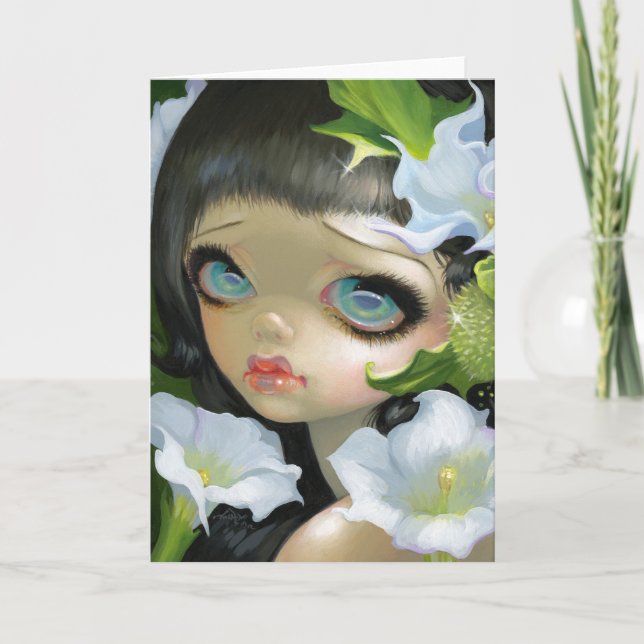 "Poisonous Beauties V: Datura" Greeting Card (Front)