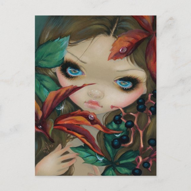 "Poisonous Beauties X: Virginia Creeper" Postcard (Front)