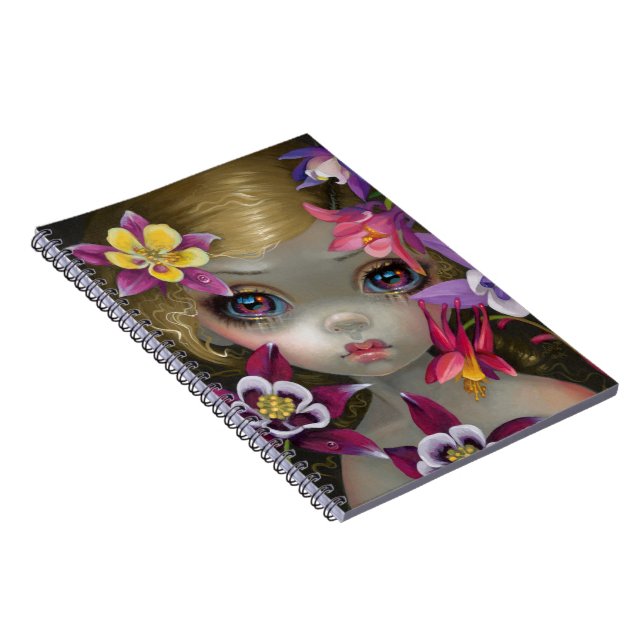 "Poisonous Beauties XIII: Columbine" Notebook (Right Side)