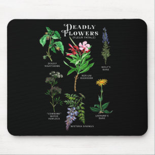 Poisonous Flowers Fleur Fatale Plant Halloween Gif Mouse Pad
