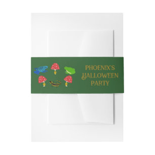 Poisonous Forest Halloween Custom Invitation Belly Band