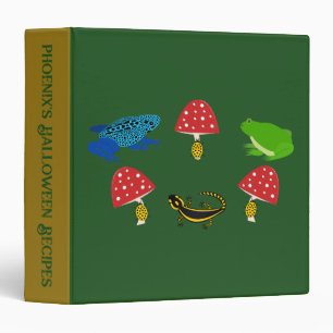 Poisonous Forest Halloween Custom Recipe Binder
