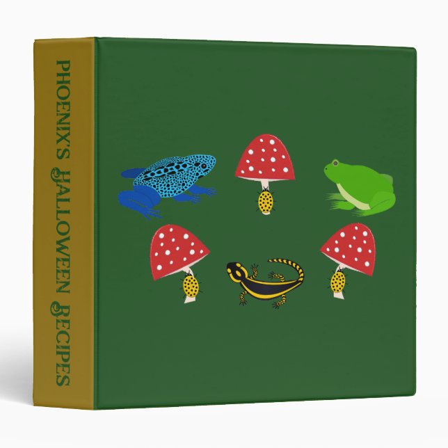 Poisonous Forest Halloween Custom Recipe Binder (Front/Spine)