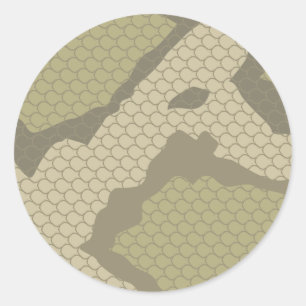 Poisonous Snake Scales Classic Round Sticker
