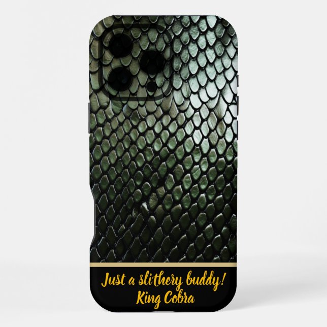Poisonous snakeskin patterns in nature iPhone case (Back)