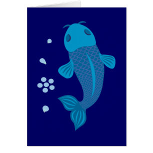 Poisson bleu Koi