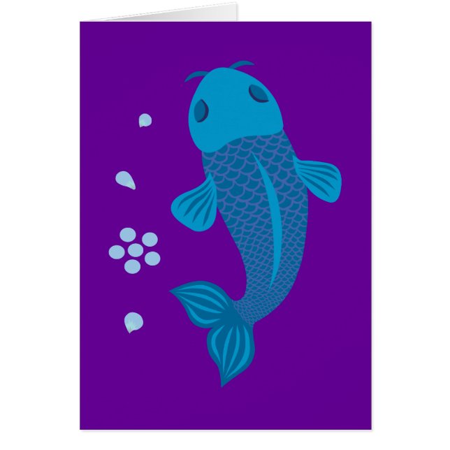 Poisson bleu Koi (Devant)
