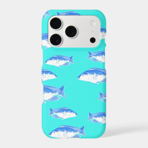 Poisson bleu sur turquoise