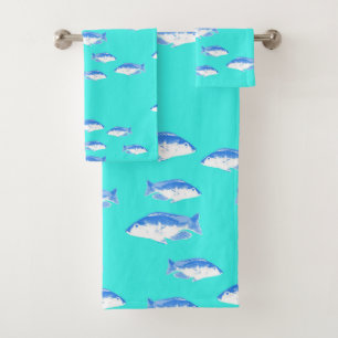 Poisson bleu turquoise