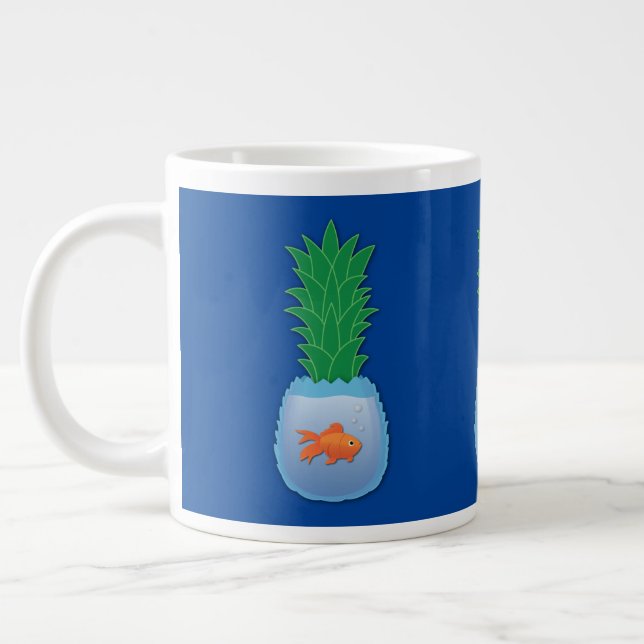 Poisson d'ananas Géant Café Mug (Gauche)