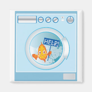 poisson dans la machine à laver aimant