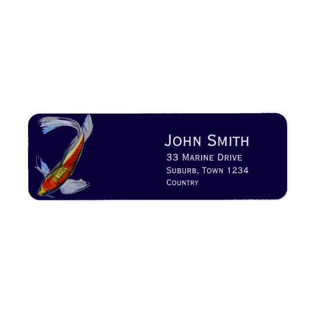 Poisson d'art original japonais Koi (Devant)