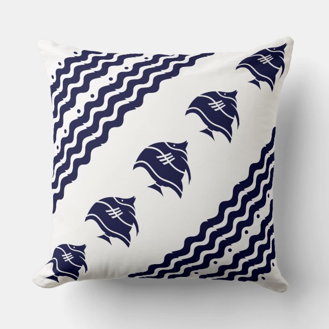 poisson de la marine sur la côte COUSSIN blanche (Recto)