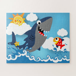 Poisson de requin Starfish Sea Life Kids Puzzle