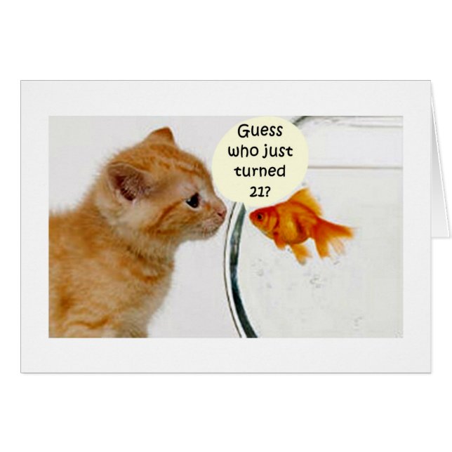 POISSON DEMANDE À KITTEN QUI EST "21" (Devant horizontal)