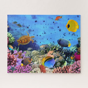 Poisson et tortue sous la mer Puzzle