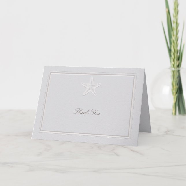 Poisson étoilée classique Merci de Mariage officie (Devant)