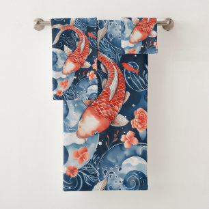 Poisson japonais dans l'aquarelle