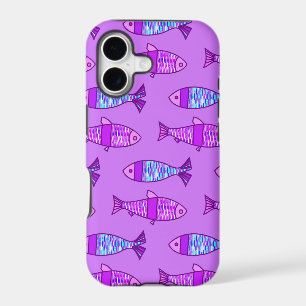 Poisson Rétro Moderne, Violet et Pourpre d'Améthys