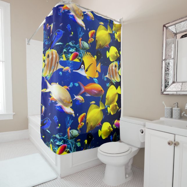 Poisson rideau de douche (En situation)