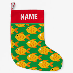 Poisson rouge mou Chaussette de Noël