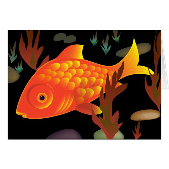 Poisson rouge profondément (Devant horizontal)