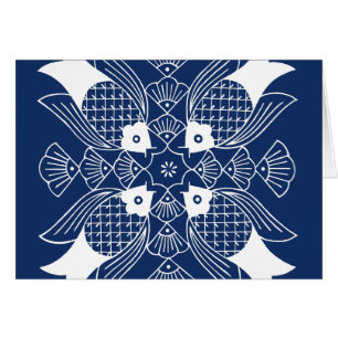 Poisson sous-marin avec Arrière - plan bleu